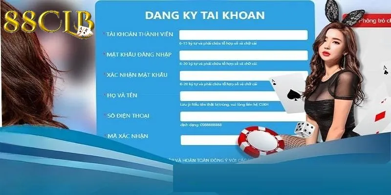 Khi đăng ký 88CLB cần cung cấp thông tin chính xác Khi đăng ký 88CLB cần cung cấp thông tin chính xác
